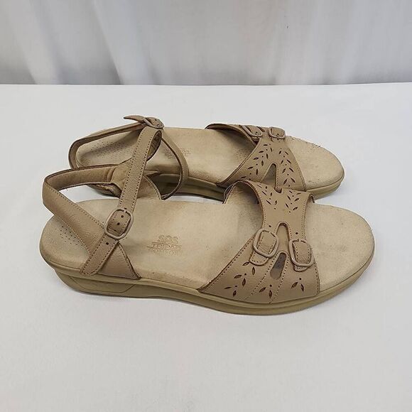 SAS Size 11 Women's Duo Quarter Strap Sandals Warm Stone O - Picture 3 of 9